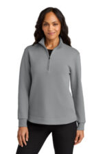 Port Authority Women's Wearever Signature Double Pique 1/4-Zip LK210 Gusty Grey