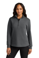 Port Authority Women's Wearever Signature Double Pique 1/4-Zip LK210 Storm Grey