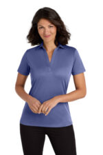 Port Authority Women's Heathered Silk Touch Performance Polo. LK542 Royal Heather