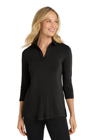 Port Authority Women's Luxe Knit Tunic. LK5601 Deep Black