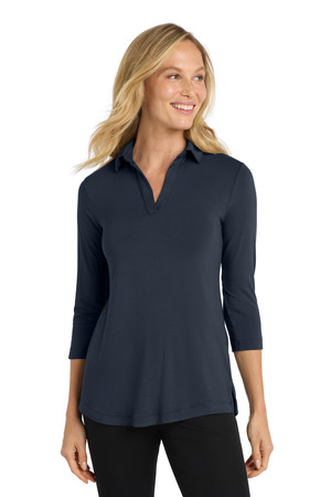 Port Authority Women's Luxe Knit Tunic. LK5601 River Blue Navy