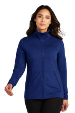 Port Authority Women's Accord Stretch Fleece Full-Zip LK595 Royal