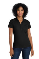 Port Authority Women's EZPerformance Pique Polo. LK600 Black