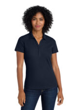 Port Authority Women's EZPerformance Pique Polo. LK600 Navy
