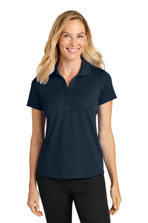 Port Authority Women's Plaited Pique Polo LK620 Night Navy