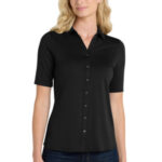 Port Authority Women's City Stretch Top. LK682 Black