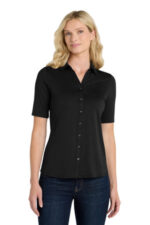 Port Authority Women's City Stretch Top. LK682 Black