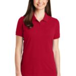 Port Authority Women's EZCotton Polo. LK8000 Apple Red