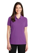 Port Authority Women's EZCotton Polo. LK8000 Bright Violet