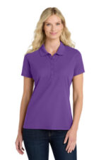 Port Authority Women's SuperPro React Polo. LK810 Purple