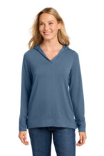 Port Authority Women's Microterry Pullover Hoodie LK826 Dusk Blue