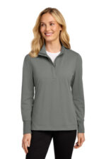 Port Authority Women's Fairway Stretch 1/4-Zip LK829 Shadow Grey