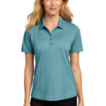 Port Authority Women's Fine Pique Blend Polo LK830 Dark Teal Heather