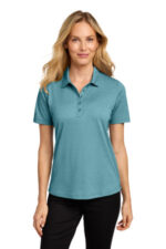 Port Authority Women's Fine Pique Blend Polo LK830 Dark Teal Heather