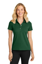 Port Authority Women's Dry Zone Stain-Release Grid Polo LK845 Hunter Green