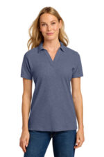 Port Authority Women's C-FREE Cotton Blend Pique Polo LK867 Navy Heather