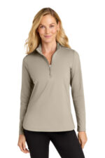 Port Authority Women's C-FREE Double Knit 1/4-Zip LK880 Sahara