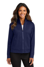 Port Authority Women's C-FREE Double Knit Full-Zip LK881 True Navy
