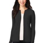 Port Authority Women's Concept Stretch Button-Front Cardigan. LM1008 Black