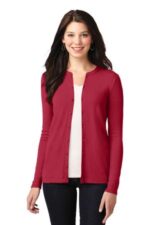 Port Authority Women's Concept Stretch Button-Front Cardigan. LM1008 Rich Red