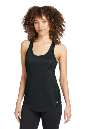 OGIO Women's Racerback Pulse Tank. LOE322 Blacktop