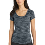 OGIO Women's Verge Scoop Neck. LOE326 Blacktop Space Dye