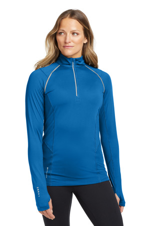 OGIO Women's Nexus 1/4-Zip Pullover. LOE335 Electric Blue