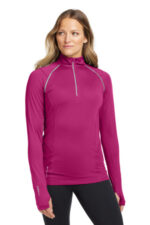 OGIO Women's Nexus 1/4-Zip Pullover. LOE335 Flush Pink