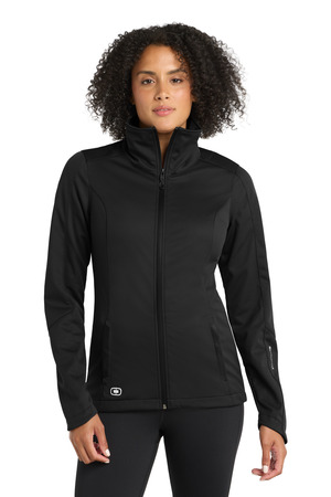 OGIO Women's Crux Soft Shell. LOE720 Blacktop