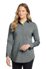 OGIO Women's Commuter Woven Tunic. LOG1002 Gear Grey Heather