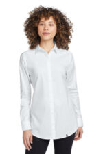 OGIO Women's Commuter Woven Tunic. LOG1002 White