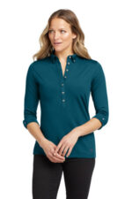 OGIO Women's Gauge Polo. LOG122 Teal Throttle