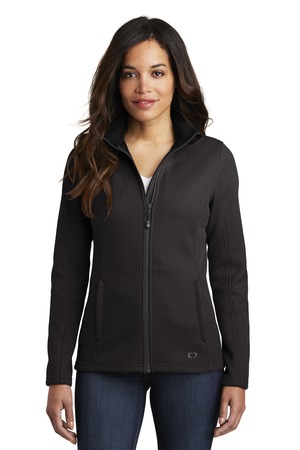 OGIO Women's Grit Fleece Jacket. LOG727 Blacktop