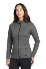 OGIO Women's Grit Fleece Jacket. LOG727 Diesel Grey Heather