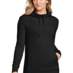 OGIO Women's Luuma Pullover Fleece Hoodie. LOG810 Blacktop