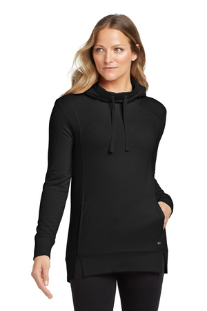 OGIO Women's Luuma Pullover Fleece Hoodie. LOG810 Blacktop