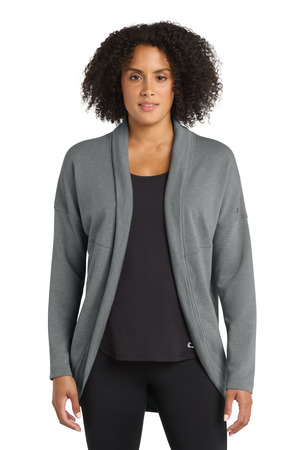 OGIO Women's Luuma Cocoon Fleece. LOG811 Petrol Grey Heather