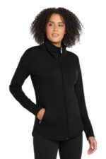 OGIO Women's Luuma Full-Zip Fleece. LOG812 Blacktop