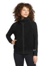 OGIO Women's Luuma Sherpa Full-Zip. LOG815 Blacktop