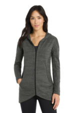 OGIO Women's Flux Full-Zip Hoodie LOG823 Tarmac Grey Heather