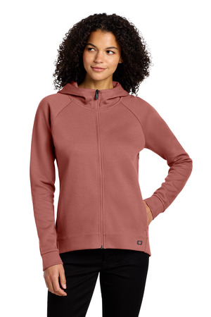 OGIO Women's Bolt Full-Zip Hoodie LOG850 Deep Rose