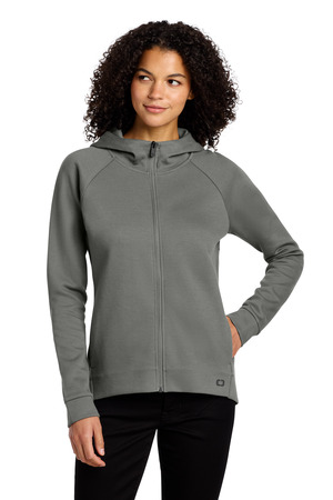 OGIO Women's Bolt Full-Zip Hoodie LOG850 Turbo Grey