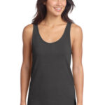 Port & Co Women's Beach Wash Garment-Dyed Tank LPC099TT Coal