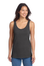 Port & Co Women's Beach Wash Garment-Dyed Tank LPC099TT Coal