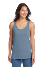 Port & Co Women's Beach Wash Garment-Dyed Tank LPC099TT Faded Denim