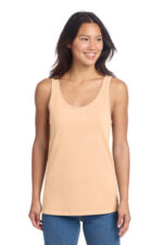 Port & Co Women's Beach Wash Garment-Dyed Tank LPC099TT Peach