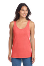 Port & Co Women's Beach Wash Garment-Dyed Tank LPC099TT Poppy