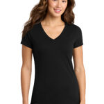 Port & Co Women's Tri-Blend V-Neck Tee. LPC330V Black