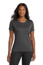 Port & Co Women's Performance Tee. LPC380 Charcoal
