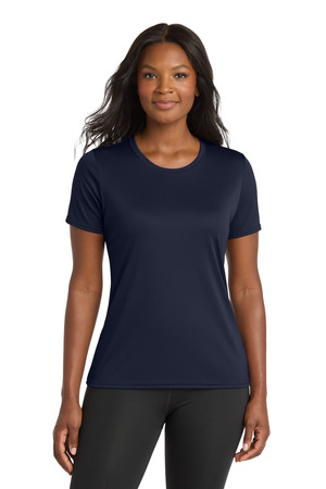 Port & Co Women's Performance Tee. LPC380 Deep Navy